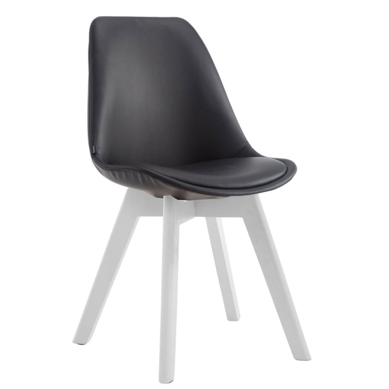 Silla de comedor Manado Negro,Blanco