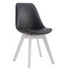 Silla de comedor Manado Negro,Blanco