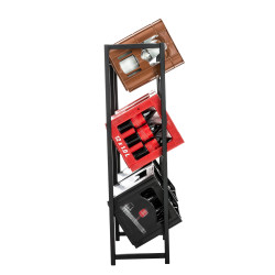 Estantería para cajas Lennert XL,Negro