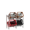 Estantería para cajas Lennert L,Acero inoxidable