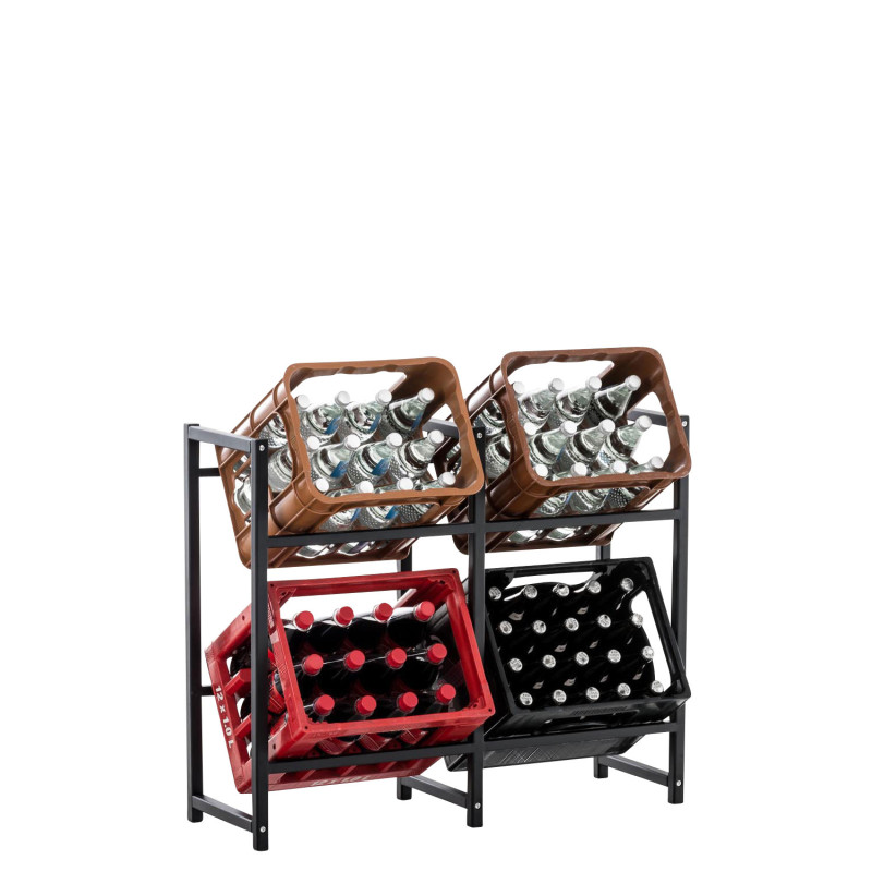 Estantería para cajas Lennert L,Negro
