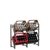 Estantería para cajas Lennert L,Negro