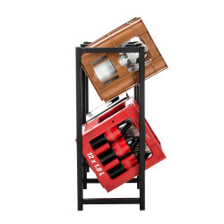 Estantería para cajas Lennert L,Negro