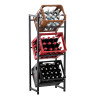 Estantería para cajas Lennert M,Negro