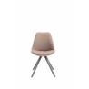 Silla visita Toulouse Rund en Tela Gris topo,Gris