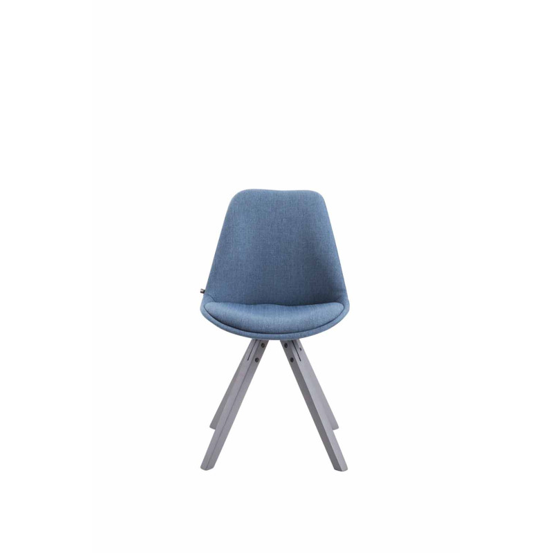 Silla visita Toulouse Square en Tela Azul,Gris