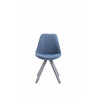 Silla visita Toulouse Square en Tela Azul,Gris