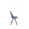 Silla visita Toulouse Square en Tela Azul,Gris