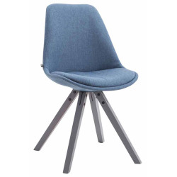 Silla visita Toulouse Square en Tela Azul,Gris