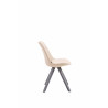 Silla visita Toulouse Square en Tela Crema,Gris