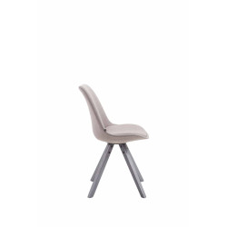 Silla visita Toulouse Square en Tela Gris,Gris