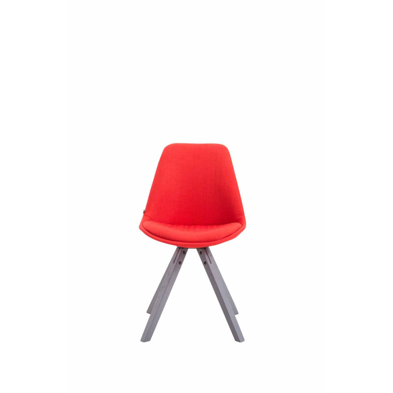 Silla visita Toulouse Square en Tela Rojo,Gris
