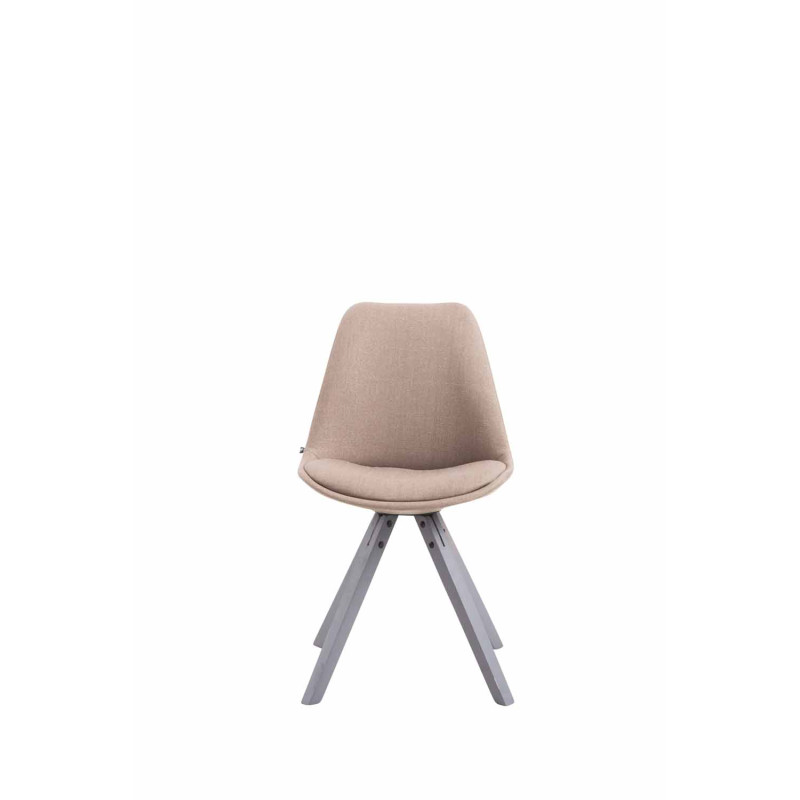 Silla visita Toulouse Square en Tela Gris topo,Gris