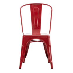 Silla Metálica Benedikt V2 Rojo