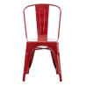 Silla Metálica Benedikt V2 Rojo