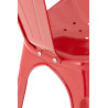 Silla Metálica Benedikt V2 Rojo