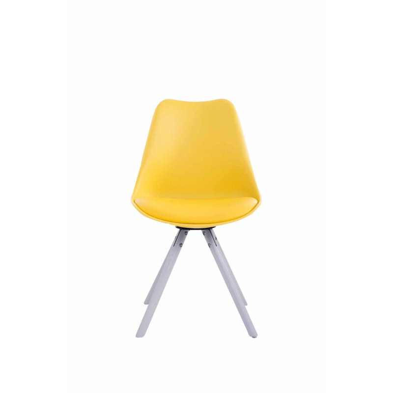 Silla visita Toulouse Rund Amarillo,Blanco