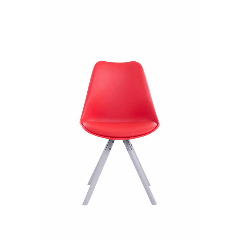 Silla visita Toulouse Rund Rojo,Blanco