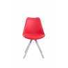 Silla visita Toulouse Rund Rojo,Blanco