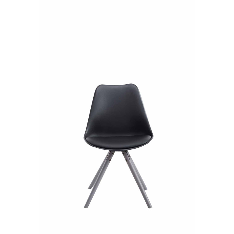 Silla visita Toulouse Rund Negro,Gris