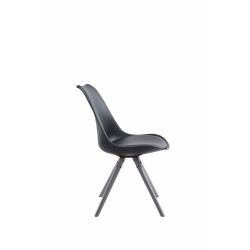Silla visita Toulouse Rund Negro,Gris