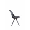 Silla visita Toulouse Rund Negro,Gris