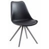 Silla visita Toulouse Rund Negro,Gris
