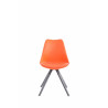 Silla visita Toulouse Rund Naranja,Gris