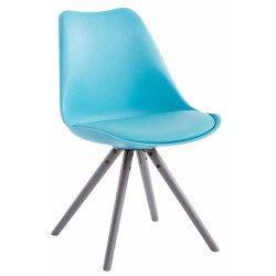 Silla visita Toulouse Rund Azul,Gris