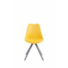 Silla visita Toulouse Rund Amarillo,Gris