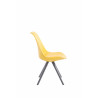 Silla visita Toulouse Rund Amarillo,Gris