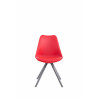 Silla visita Toulouse Rund Rojo,Gris