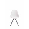 Silla visita Toulouse Rund Blanco,Gris