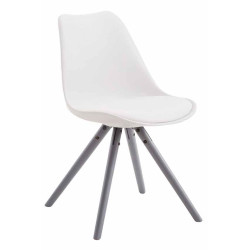 Silla visita Toulouse Rund Blanco,Gris