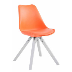 Silla visita Toulouse Square Naranja,Blanco