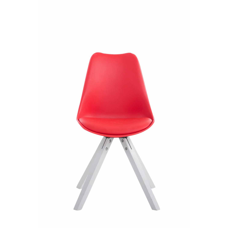 Silla visita Toulouse Square Rojo,Blanco