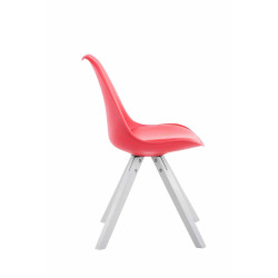 Silla visita Toulouse Square Rojo,Blanco