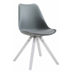 Silla visita Toulouse Square Gris,Blanco