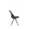 Silla visita Toulouse Square Negro,Gris