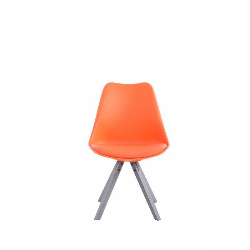 Silla visita Toulouse Square Naranja,Gris
