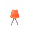 Silla visita Toulouse Square Naranja,Gris