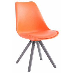 Silla visita Toulouse Square Naranja,Gris