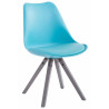 Silla visita Toulouse Square Azul,Gris