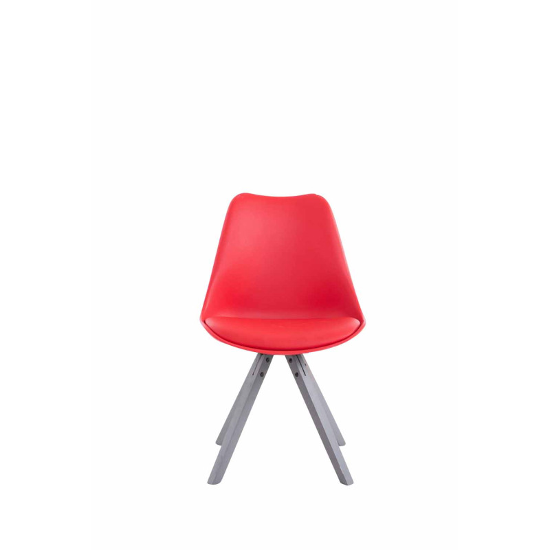 Silla visita Toulouse Square Rojo,Gris