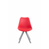 Silla visita Toulouse Square Rojo,Gris