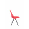 Silla visita Toulouse Square Rojo,Gris