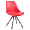 Silla visita Toulouse Square Rojo,Gris