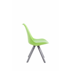 Silla visita Toulouse Square Verde,Gris