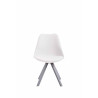Silla visita Toulouse Square Blanco,Gris