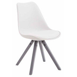 Silla visita Toulouse Square Blanco,Gris